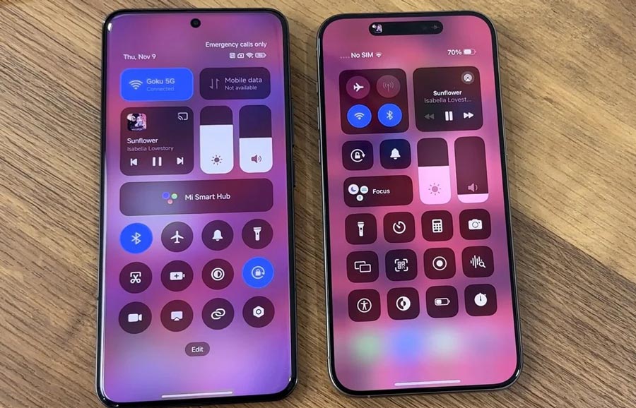 مقایسه نسخه اندروید Miui14 و Hyper Os